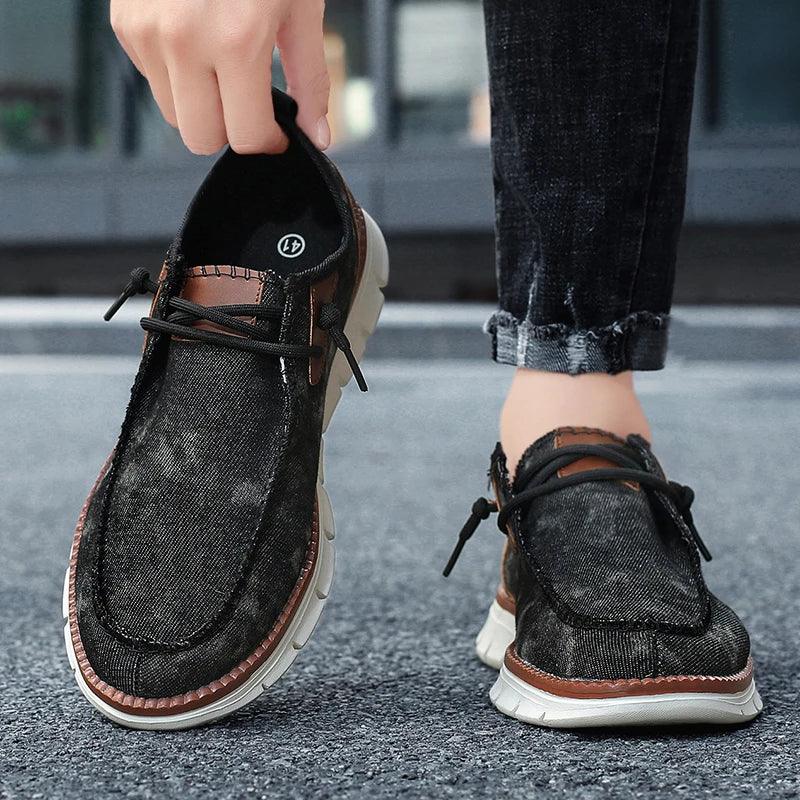 Men Casual Shoes Breathable Loafers Men Sneakers 2024 New Male Comfortable Flat Footwear Sneakers Men Canvas Shoes - Image 3