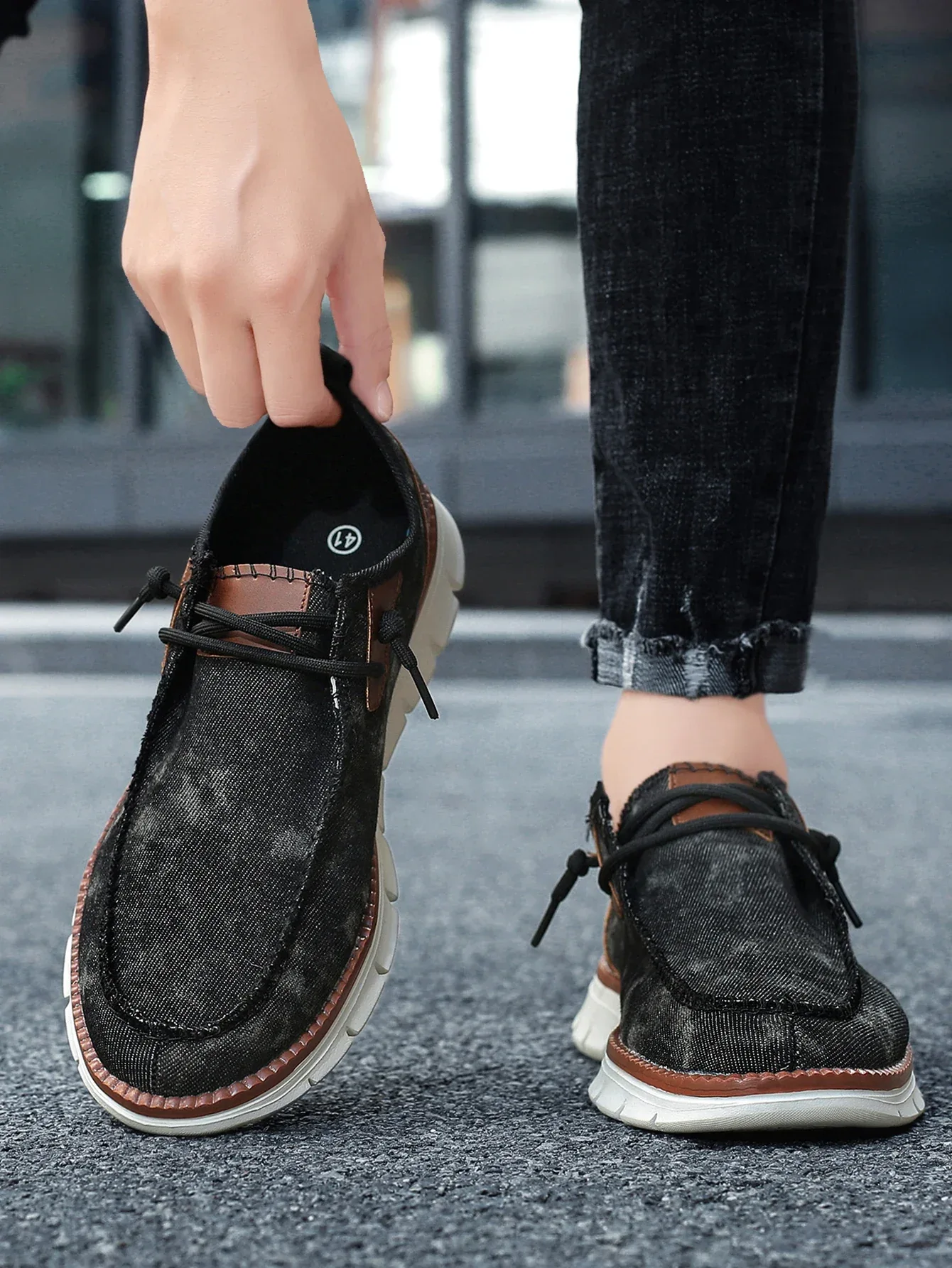 Men Casual Shoes Breathable Loafers Men Sneakers 2024 New Male Comfortable Flat Footwear Sneakers Men Canvas Shoes - Image 8