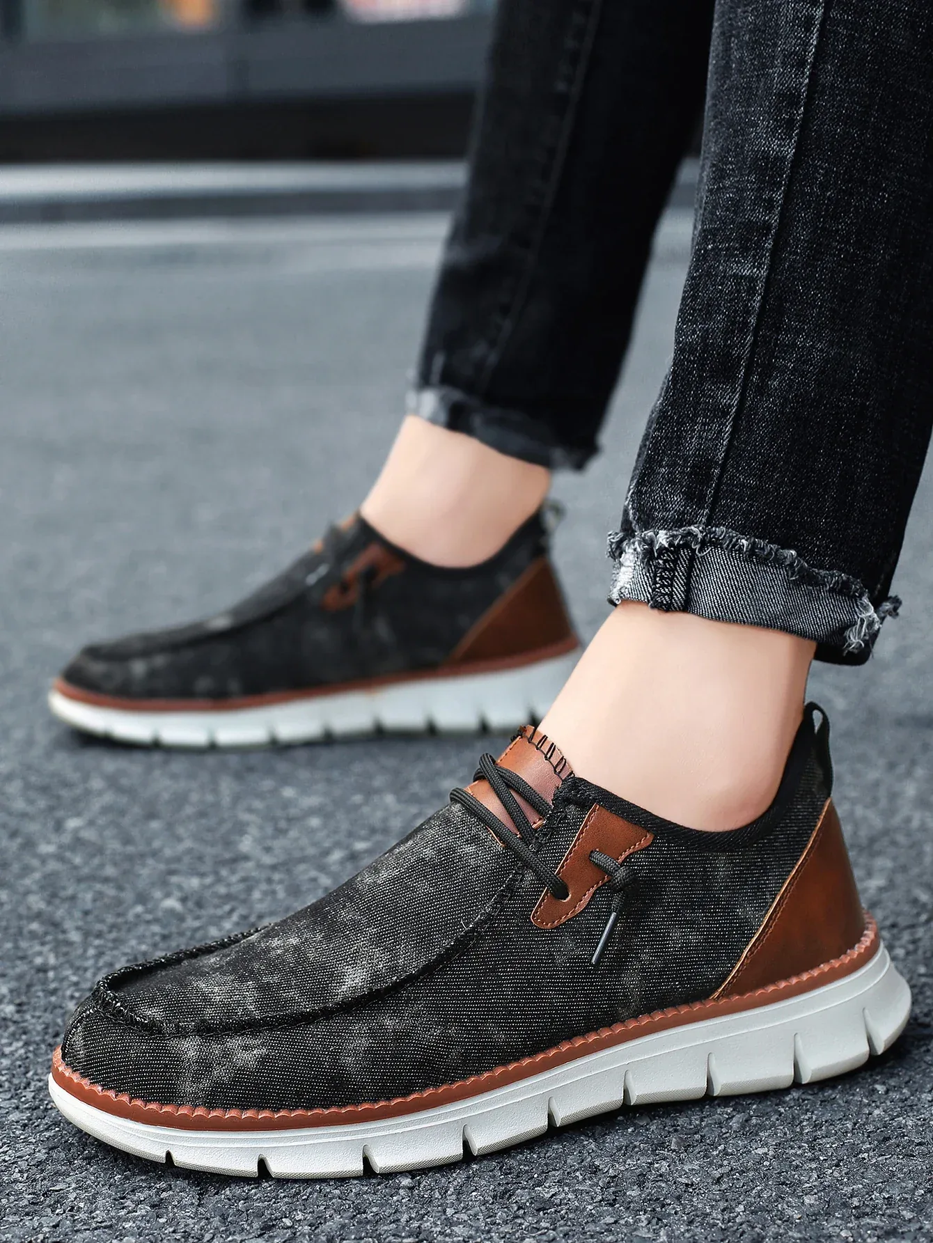 Men Casual Shoes Breathable Loafers Men Sneakers 2024 New Male Comfortable Flat Footwear Sneakers Men Canvas Shoes - Image 9