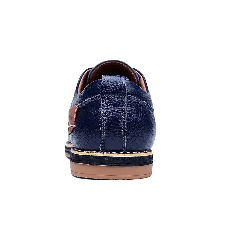 Men Oxfords Genuine Leather Dress Shoes Brogue Lace Up Italian Mens Casual Shoes Luxury Brand Moccasins Loafers Plus Size 38-48 - Image 27