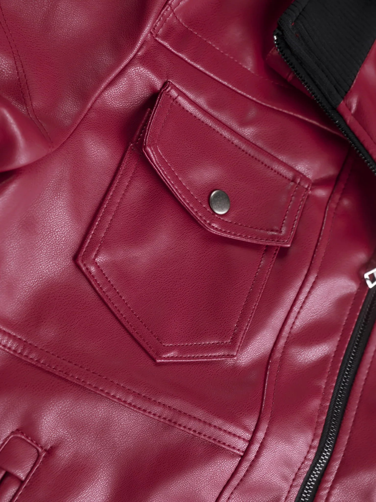 Men’s Hooded Leather Jacket - Image 26