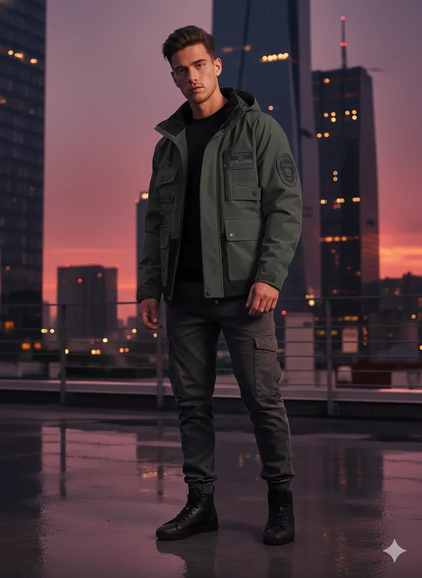 Outdoor Windproof Cargo Jacket - Image 4