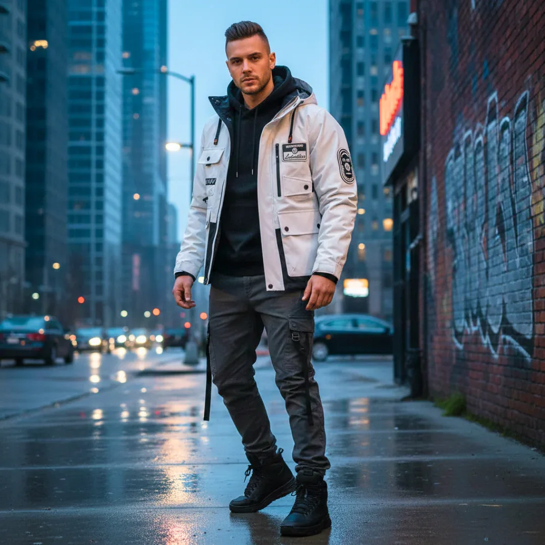 Outdoor Windproof Cargo Jacket - Image 5