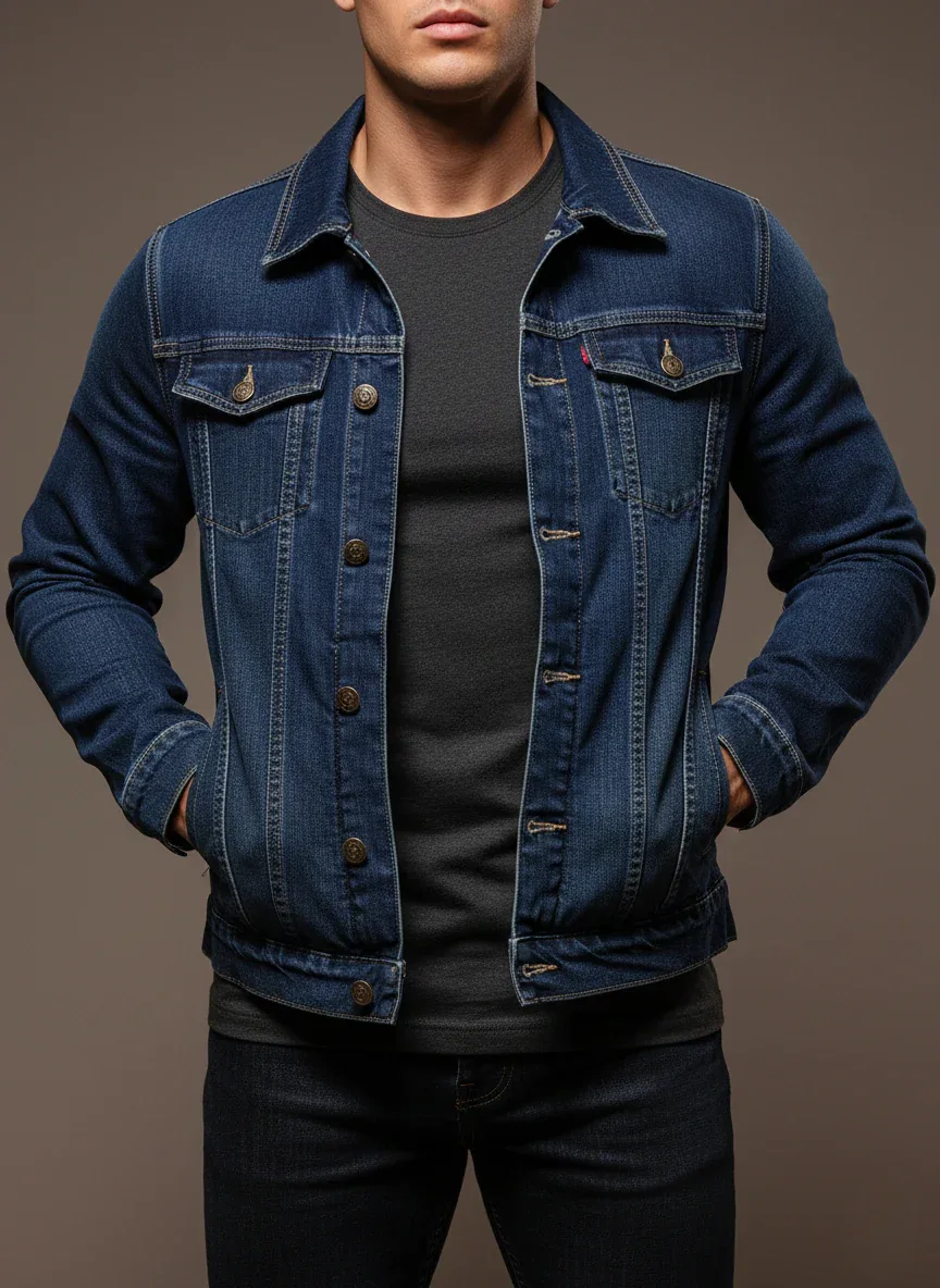 Men’s Trend Denim Jacket - Image 7