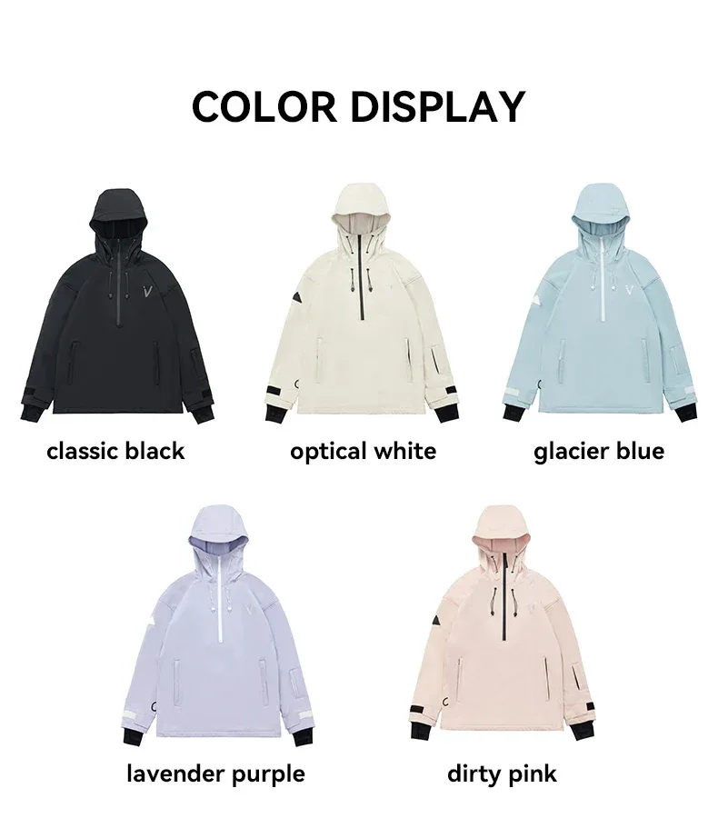 Men Women Solid Color Ski Jacket Ski Pants Warm Windproof Winter Overalls Hoodie Waterproof Outdoor Sports Clothing Snowboard - Image 19
