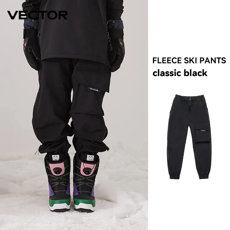Men Women Solid Color Ski Jacket Ski Pants Warm Windproof Winter Overalls Hoodie Waterproof Outdoor Sports Clothing Snowboard - Image 34