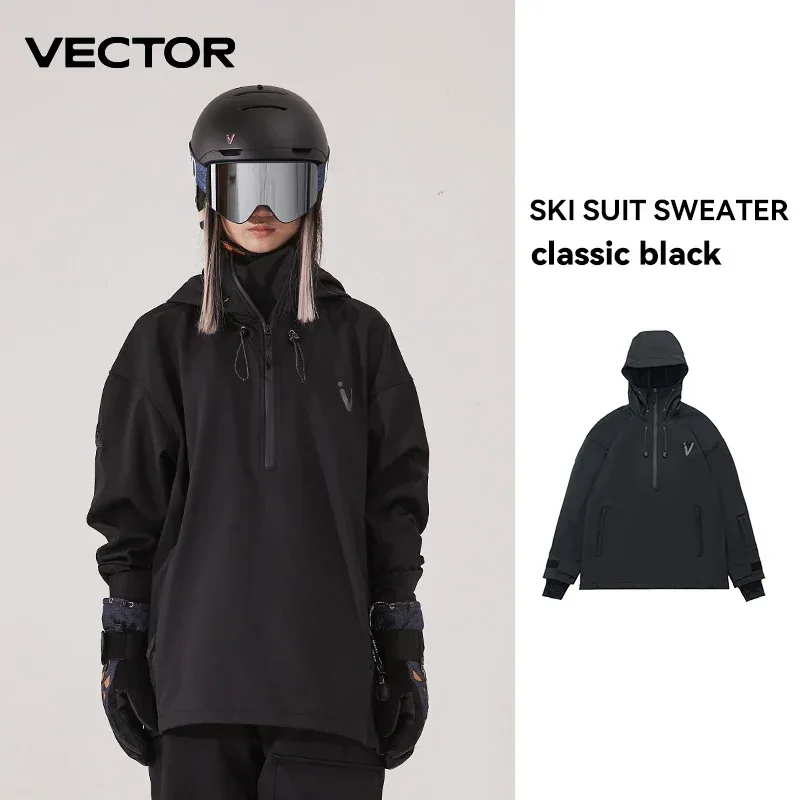 Men Women Solid Color Ski Jacket Ski Pants Warm Windproof Winter Overalls Hoodie Waterproof Outdoor Sports Clothing Snowboard - Image 42