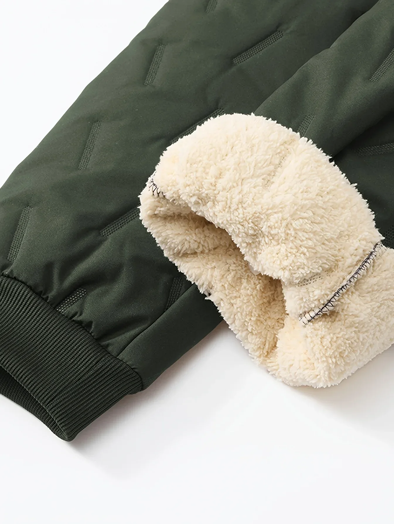 Men'S and Women'S Thickened Winter Jogger Pants with Plush Fleece Lining - Warm, Leak-Proof, Windproof, Adjustable Drawstring Waist, Zipper Pockets, Solid Color for Casual Home and Outdoor Use - Image 19