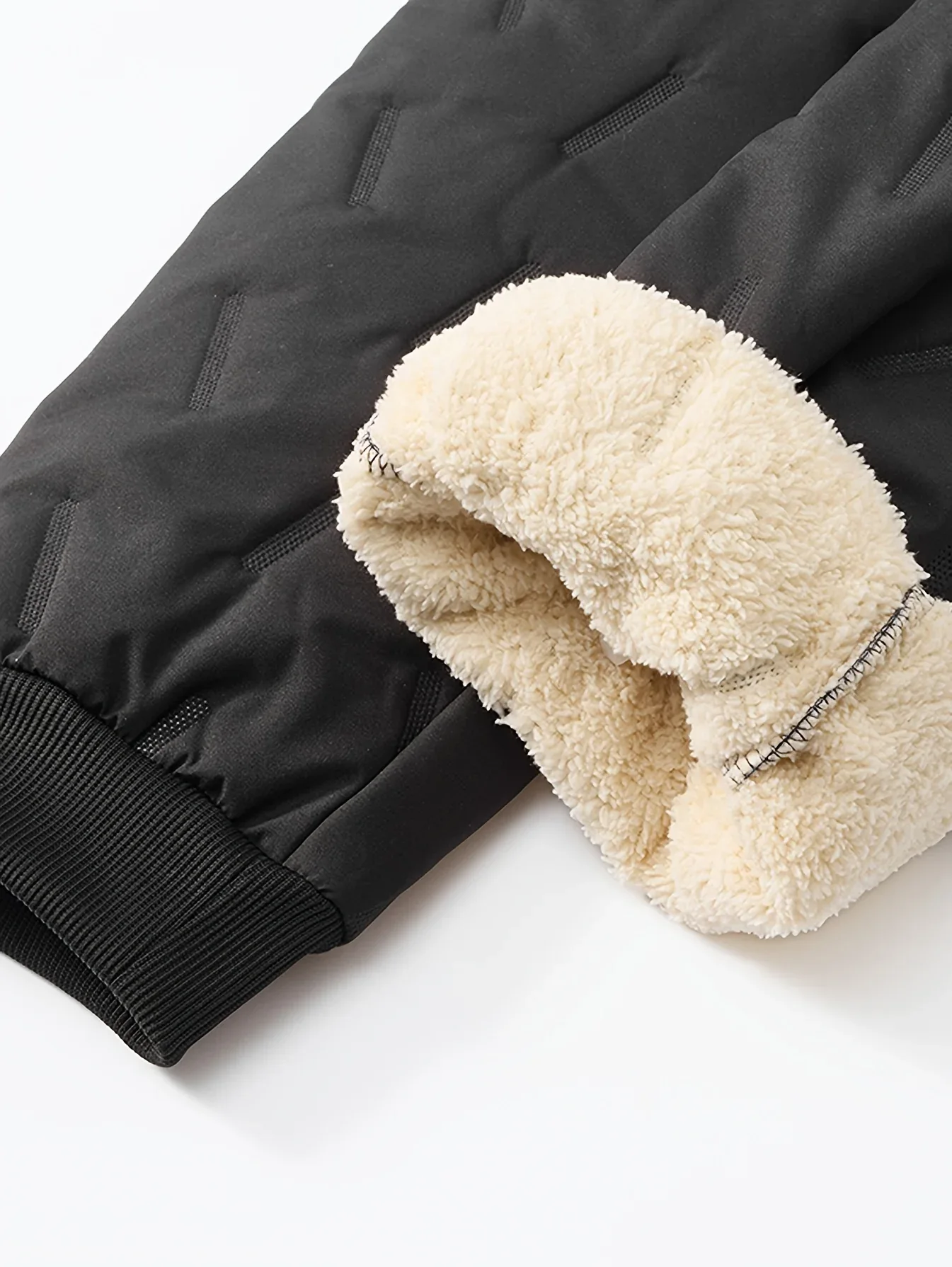 Men'S and Women'S Thickened Winter Jogger Pants with Plush Fleece Lining - Warm, Leak-Proof, Windproof, Adjustable Drawstring Waist, Zipper Pockets, Solid Color for Casual Home and Outdoor Use - Image 29