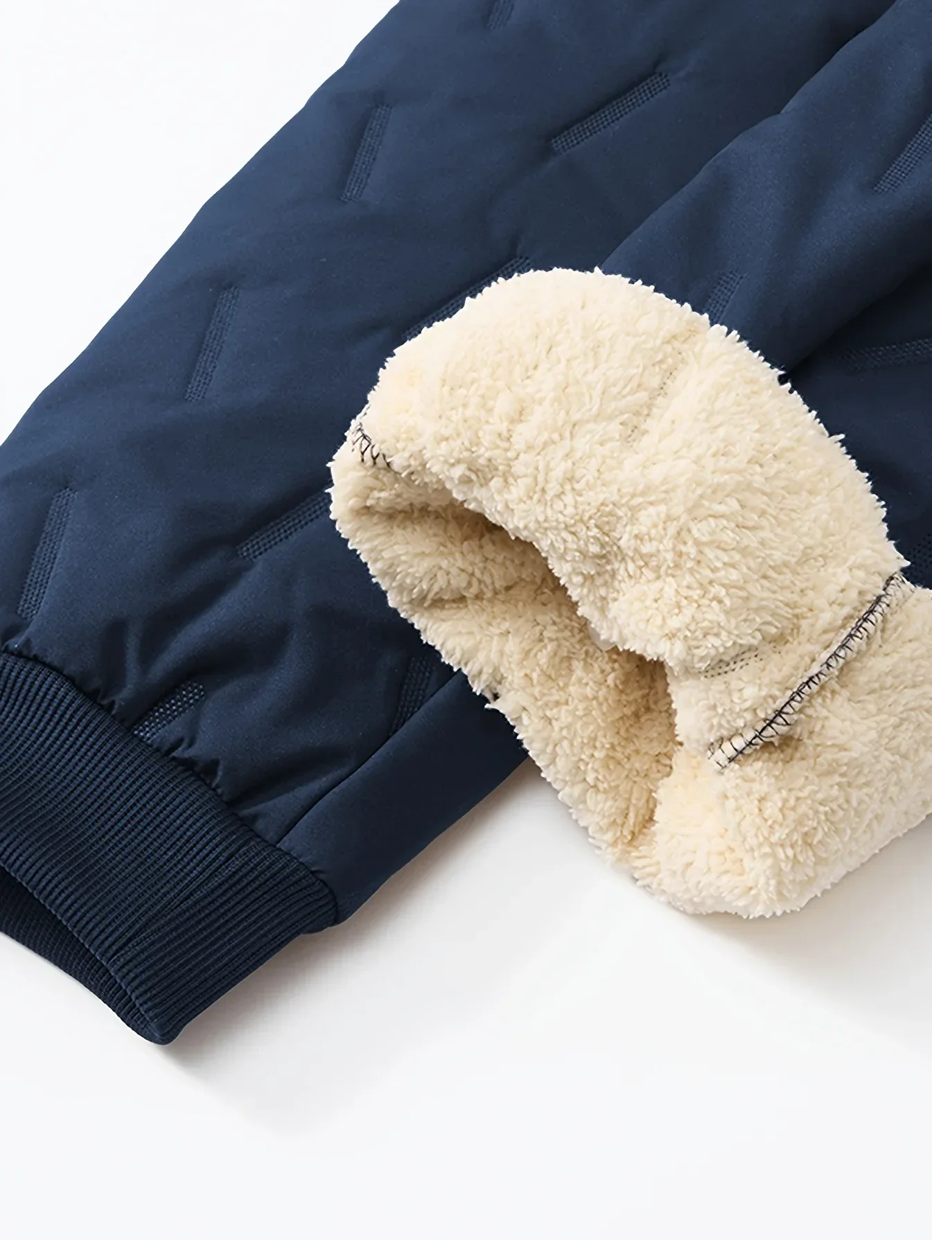 Men'S and Women'S Thickened Winter Jogger Pants with Plush Fleece Lining - Warm, Leak-Proof, Windproof, Adjustable Drawstring Waist, Zipper Pockets, Solid Color for Casual Home and Outdoor Use - Image 34