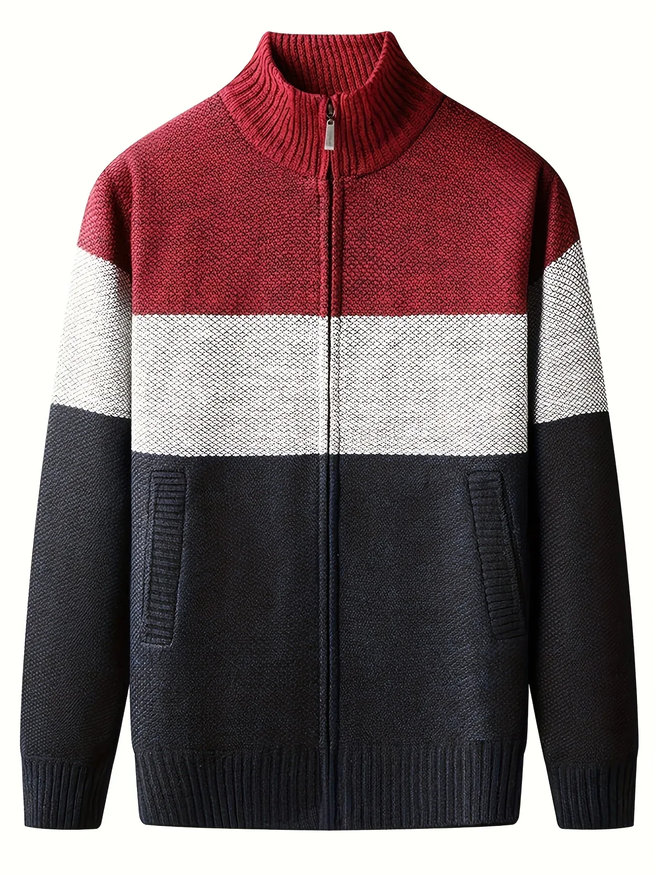 Men'S Knitted Cardigan with a Stand-Up Collar, a Casual And Stylish Outerwear. - Image 10