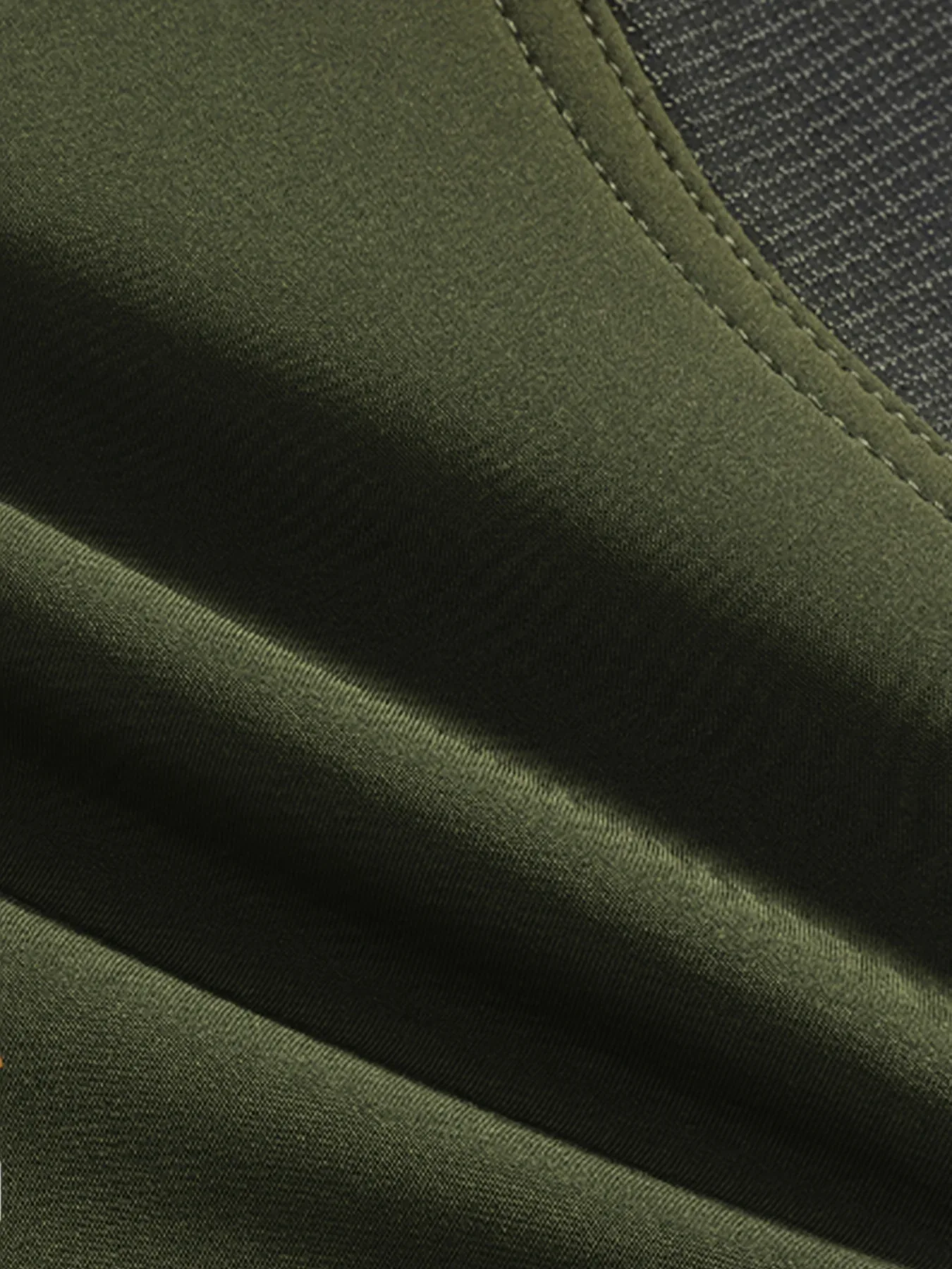 Men's Warm Windproof Cargo Pants with Belt & Zippered Pockets - Olive Green, Black & Yellow Accents, Perfect for Winter Outdoor Activities & Casual Wear, Winter Clothes - Image 11