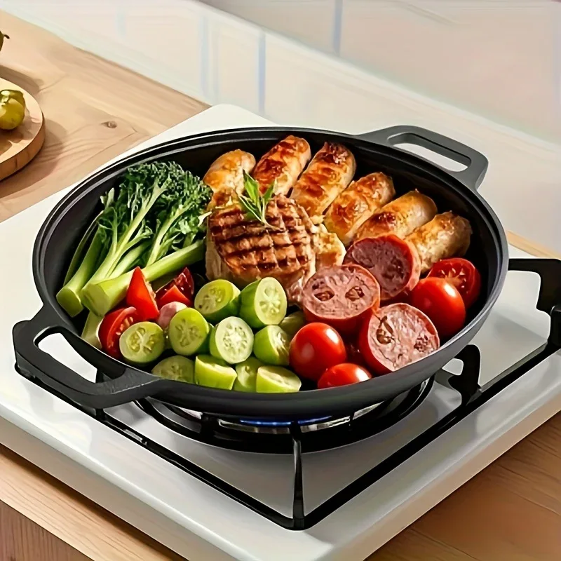 Multi-Function Cast Iron Griddle Skillet - Image 4