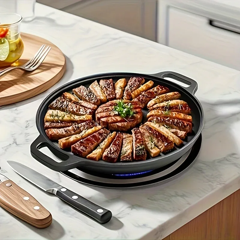 Multi-Function Cast Iron Griddle Skillet - Image 5
