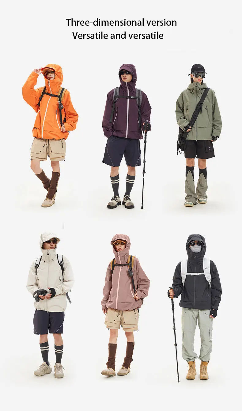 New Men Waterproof Hiking Jacket Women Windproof Sports Coat High Quality Hooded Jacket Outdoor Ride Climbing Running Jacket - Image 13