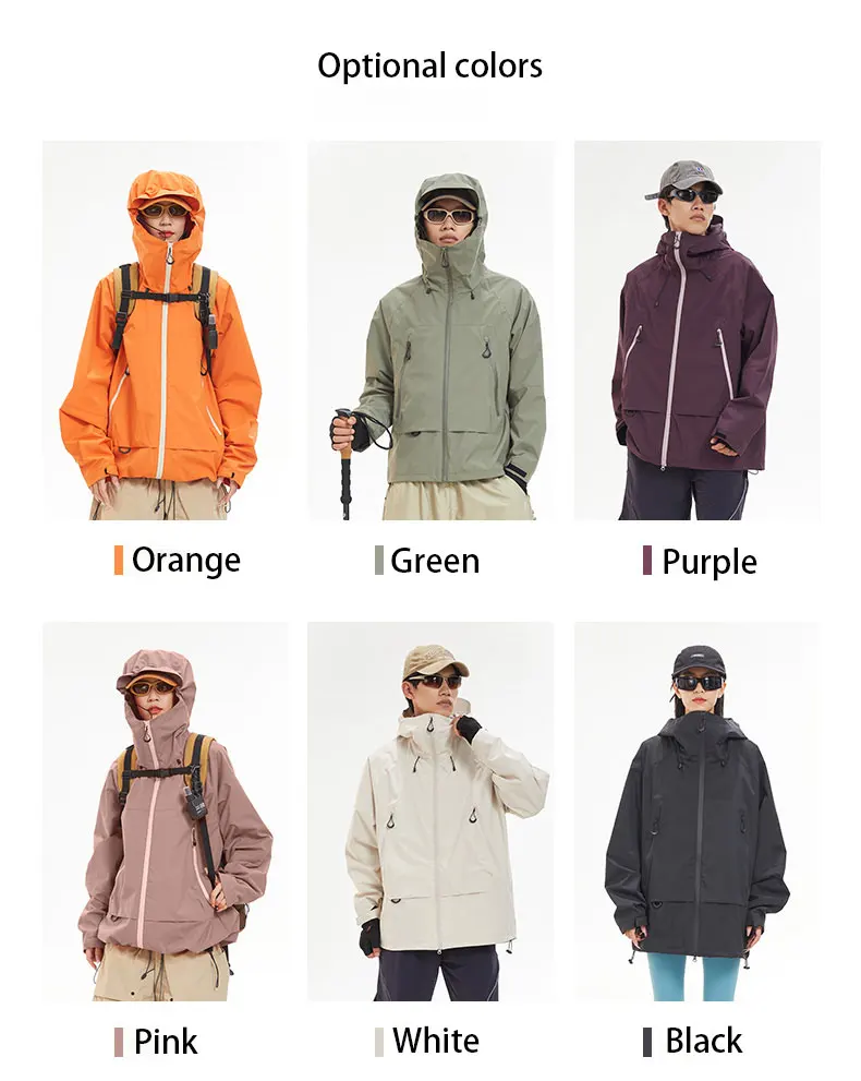 New Men Waterproof Hiking Jacket Women Windproof Sports Coat High Quality Hooded Jacket Outdoor Ride Climbing Running Jacket - Image 14
