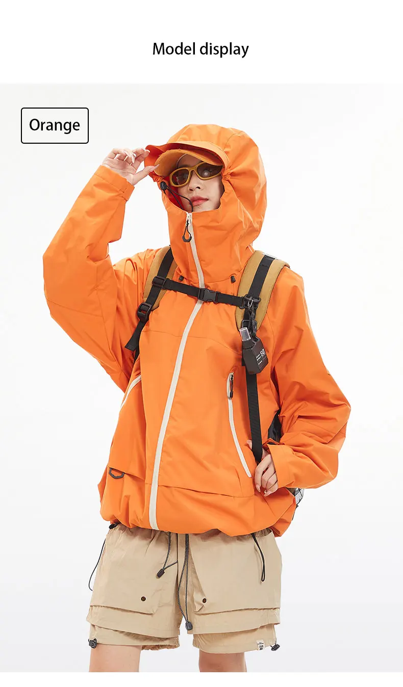 New Men Waterproof Hiking Jacket Women Windproof Sports Coat High Quality Hooded Jacket Outdoor Ride Climbing Running Jacket - Image 15