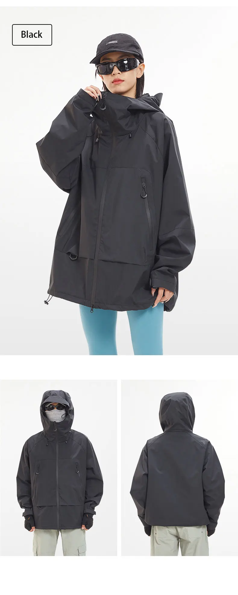 New Men Waterproof Hiking Jacket Women Windproof Sports Coat High Quality Hooded Jacket Outdoor Ride Climbing Running Jacket - Image 23