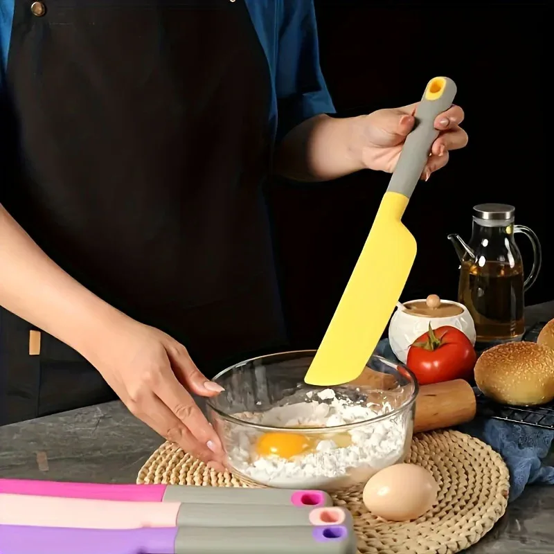 Oversized Silicone Spatula - Heat-Resistant, Non-Stick & Soft Kitchen Tool for Cooking, Baking, Mixing, Stirring & Scraping, Durable & Easy to Clean, Essential Cooking Utensil | Ergonomic Handle Design | Flexible Spatula - Image 3
