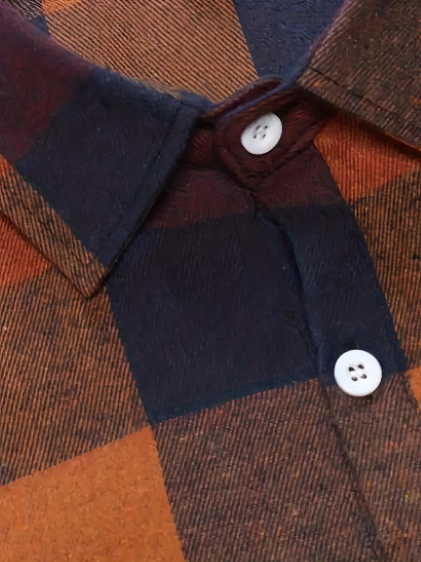 Plaid Pattern Men's Casual Retro Long Sleeve Button Up Shirt For Spring Fall Outdoor - Image 8