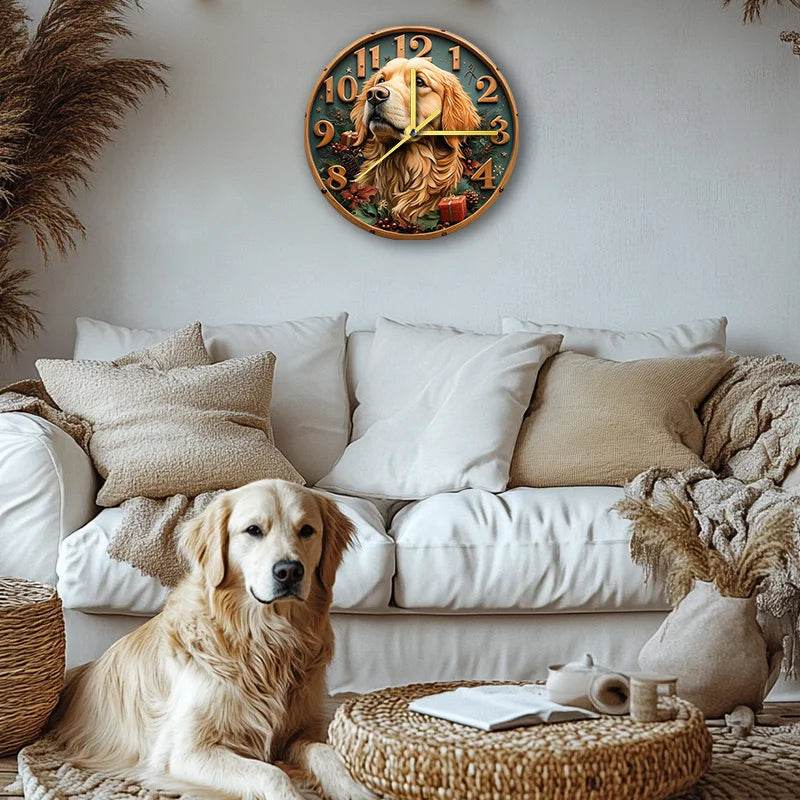 Golden Retriever Silent Wall Clock - Image 11