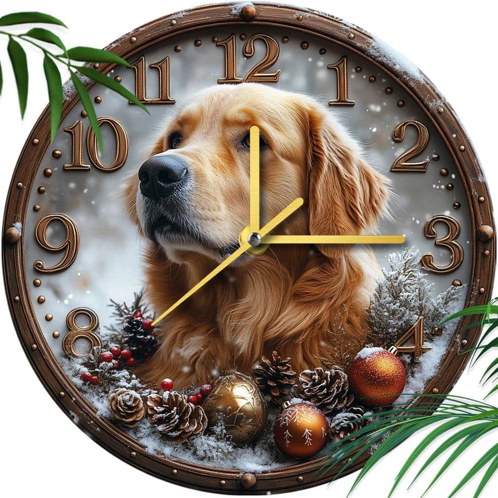 Golden Retriever Silent Wall Clock - Image 2