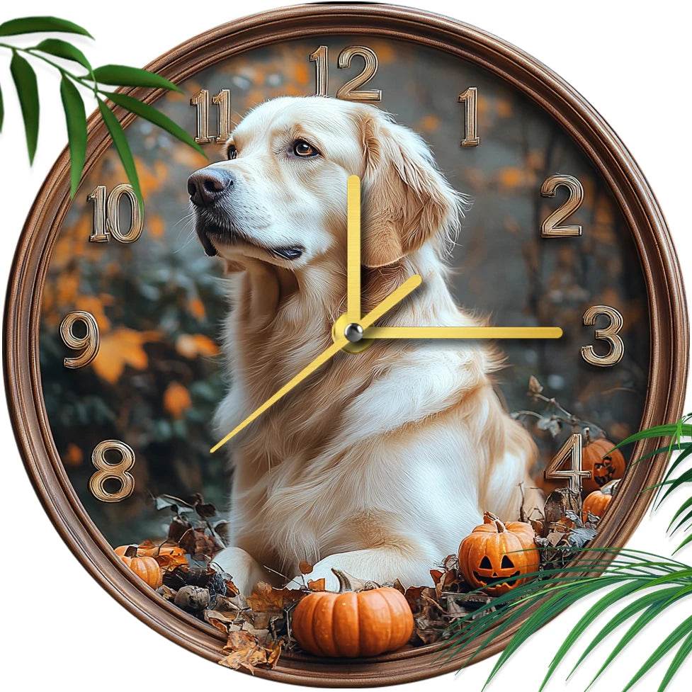 Golden Retriever Silent Wall Clock - Image 3