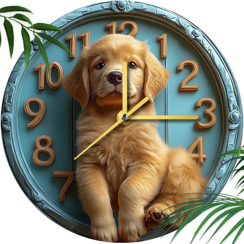 Golden Retriever Silent Wall Clock - Image 4
