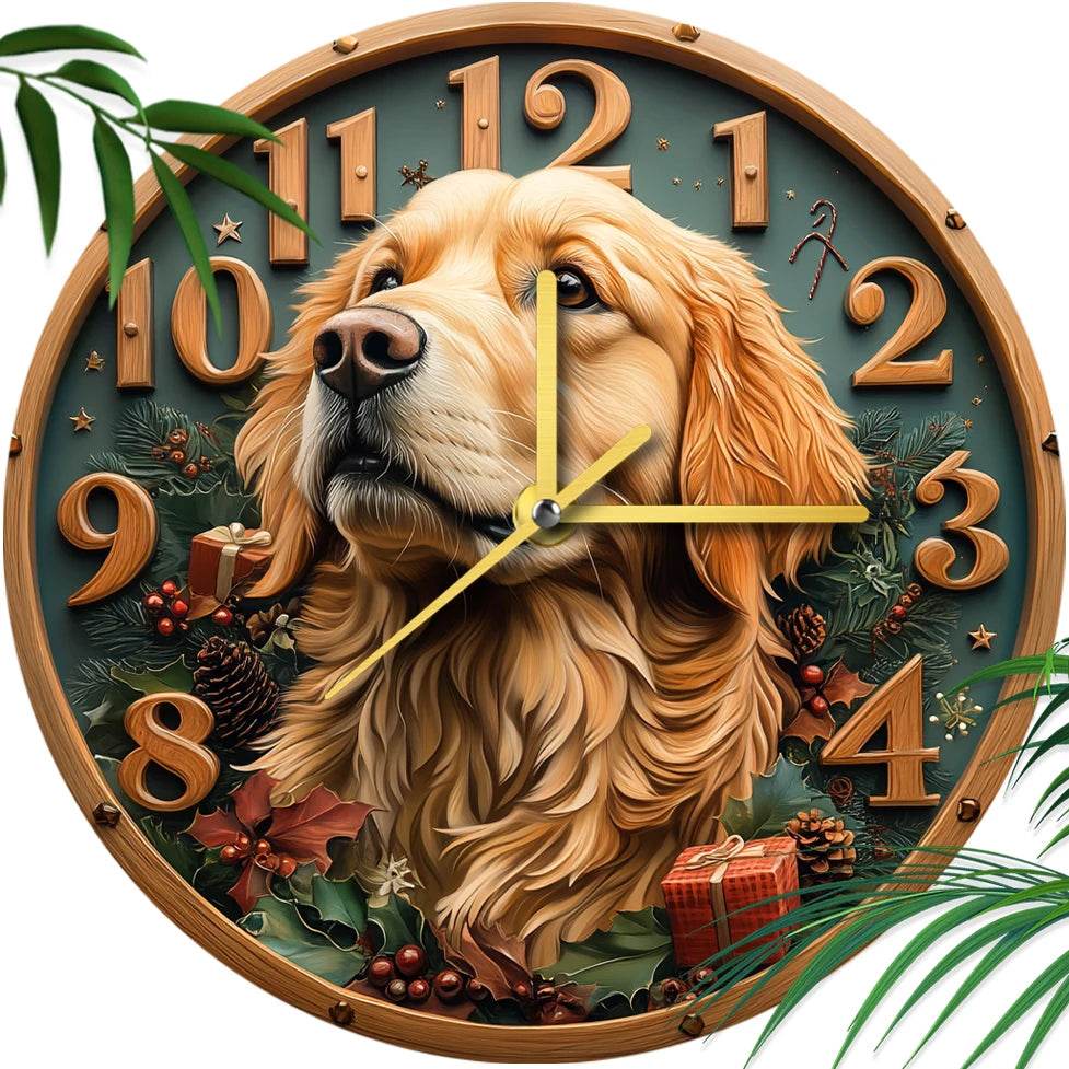 Golden Retriever Silent Wall Clock - Image 8
