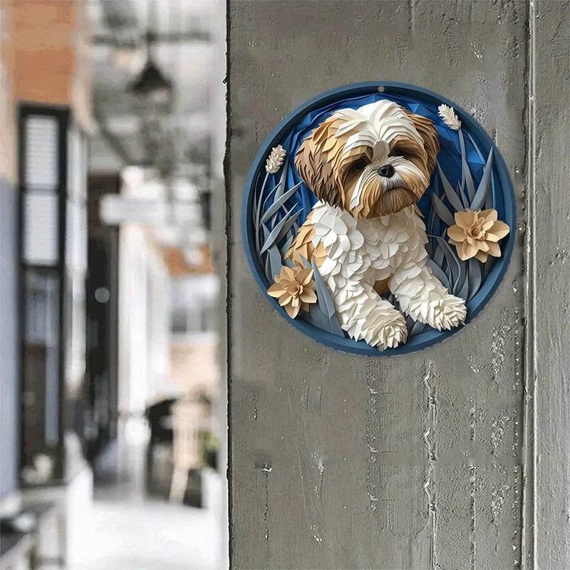 Pug Dog Flat 3D Ornament - Image 6