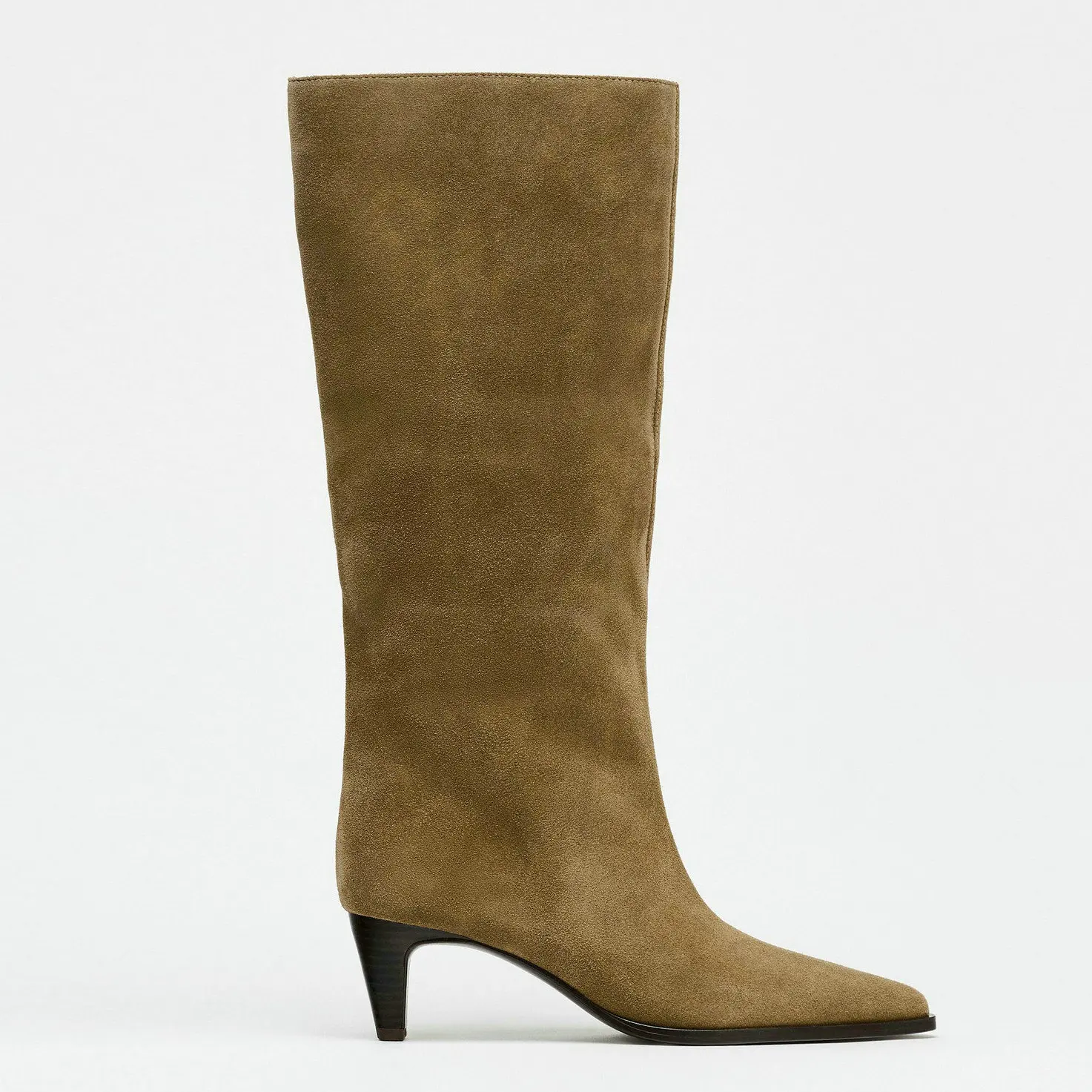QUTAA Fashion Winter Women Knee High Boots Cow Suede Autumn Shoes Pointed Toe Buckles Chunky High Heels Motorcycle Boots 34-43 - Image 45