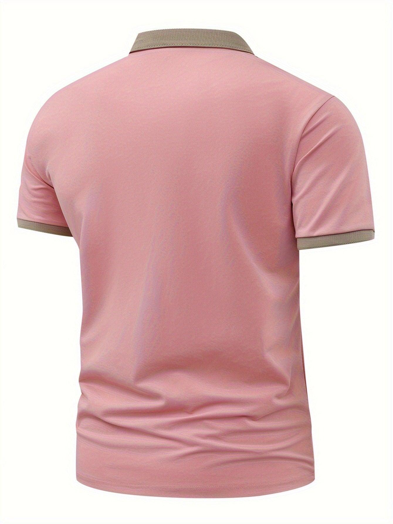 R.M.Williams Men'S Casual Summer Shirt - Beige with Green Collar & Cuffs, Button-Up Collar, Short Sleeve, Regular Fit for Gym, Outdoor Activities & Casual Attire, Gym Apparel, Classic Collar Design, Comfortable Fit - Image 10