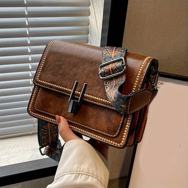 Retro Flap Mini Shoulder Bag - Image 11