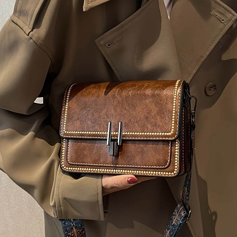 Retro Flap Mini Shoulder Bag - Image 12