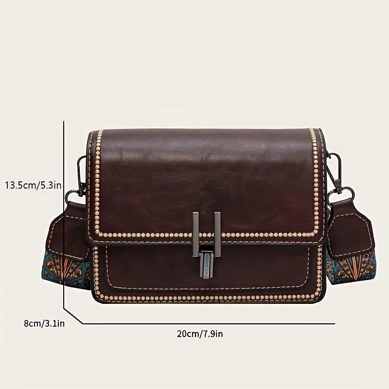 Retro Flap Mini Shoulder Bag - Image 6
