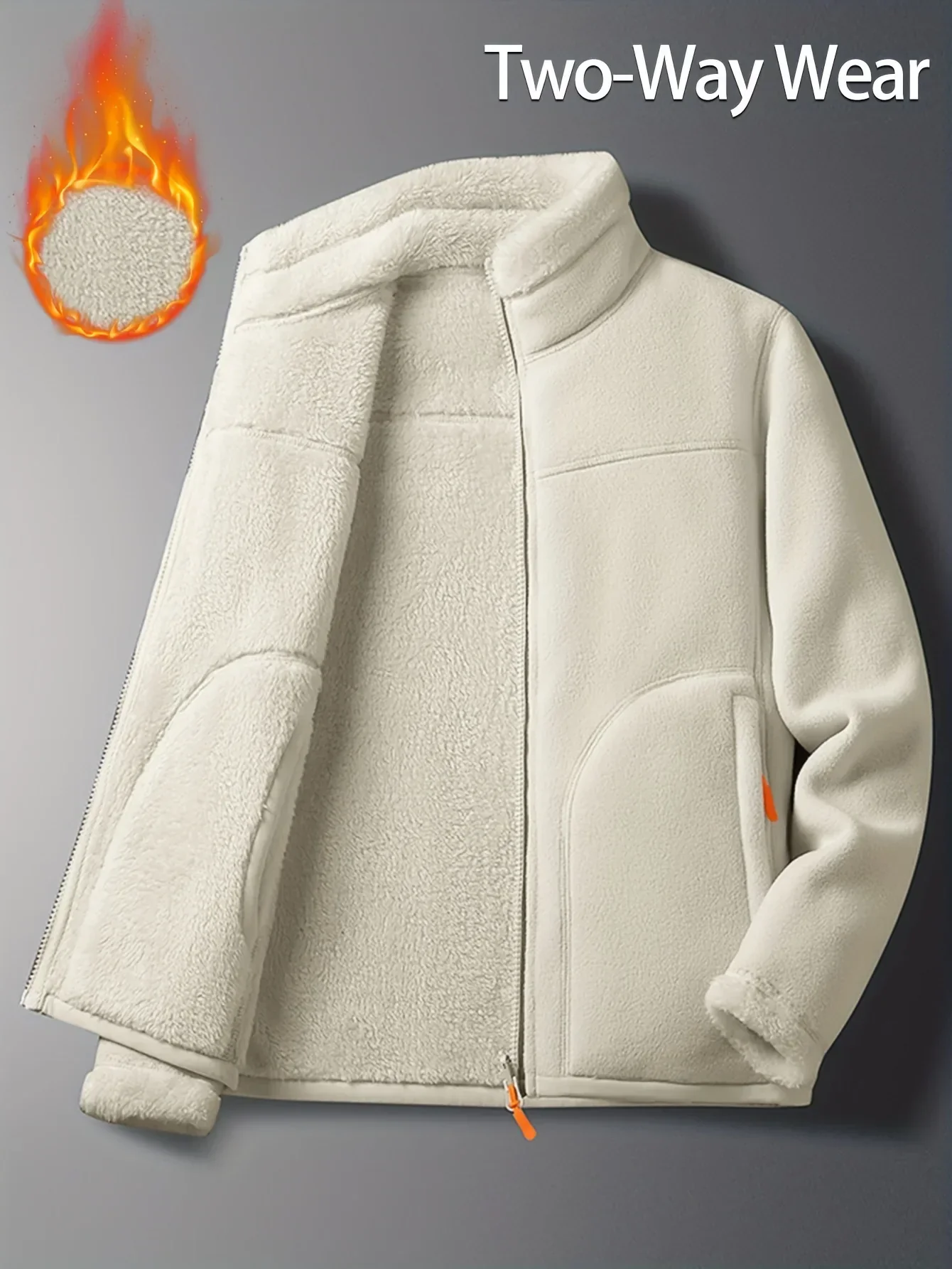 Reversible Sherpa Fleece Jacket - Image 2