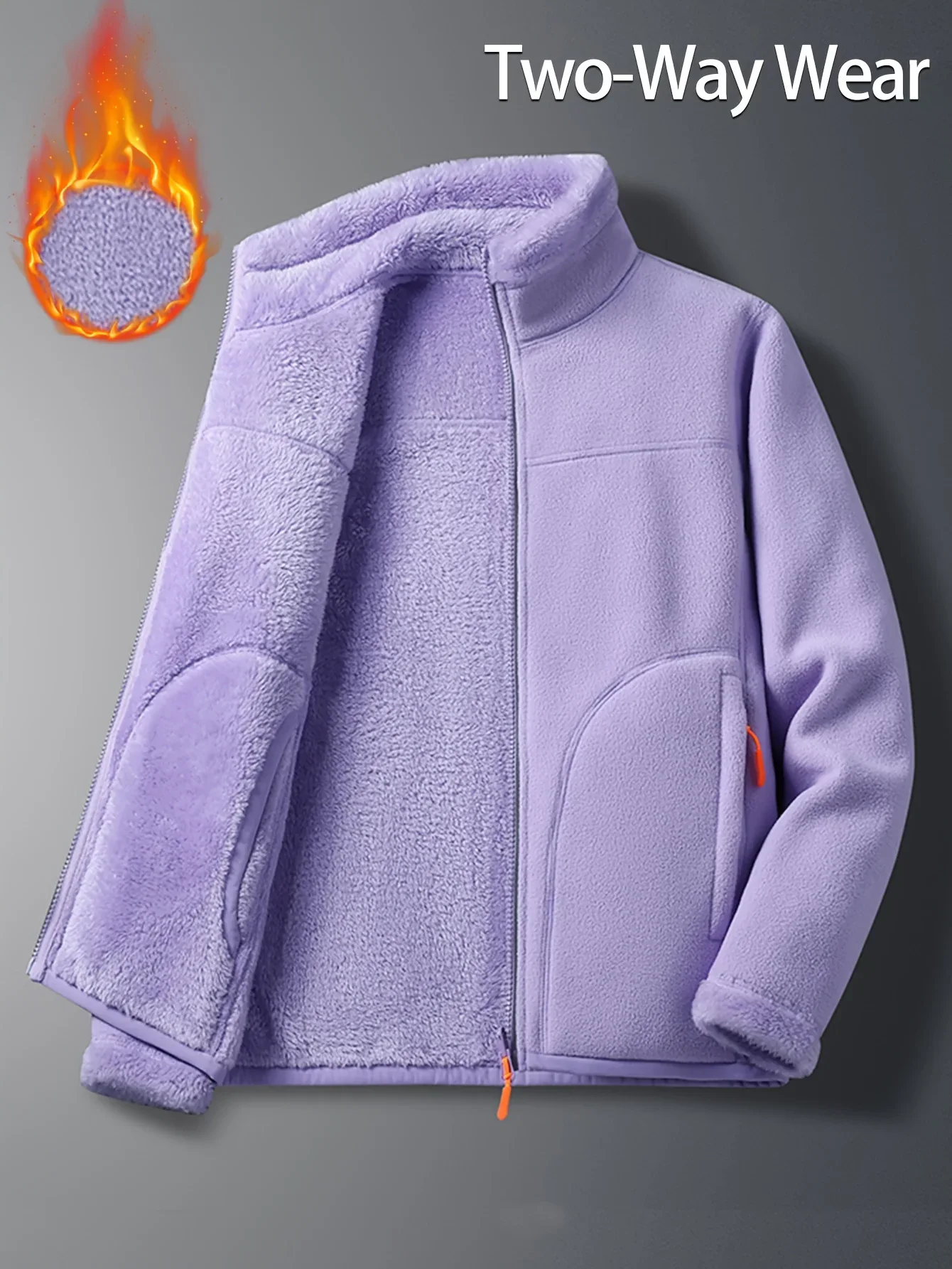 Reversible Sherpa Fleece Jacket - Image 3