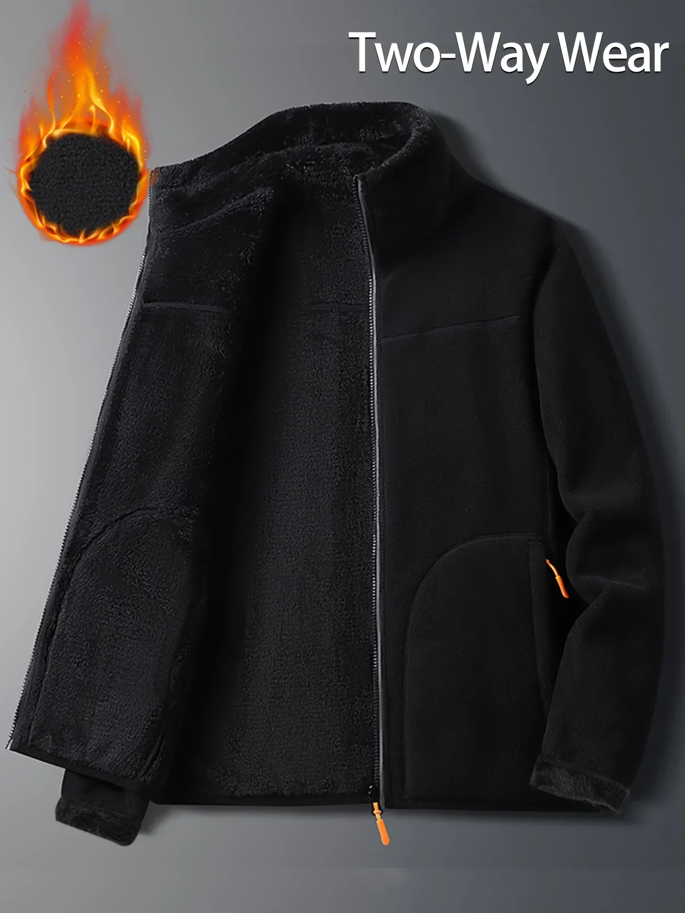 Reversible Sherpa Fleece Jacket - Image 5
