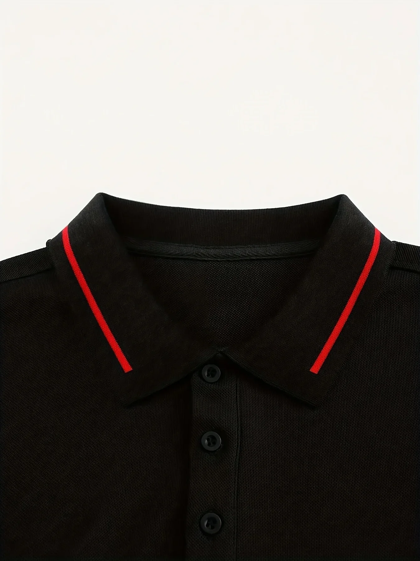 Ribbed Stretch Long Sleeve Polo - Image 8