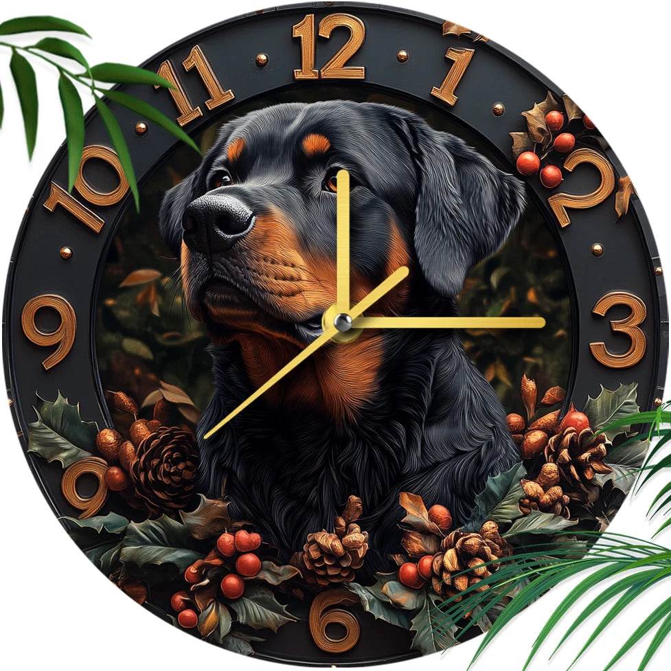 Rottweiler Silent Wall Clock - Image 10