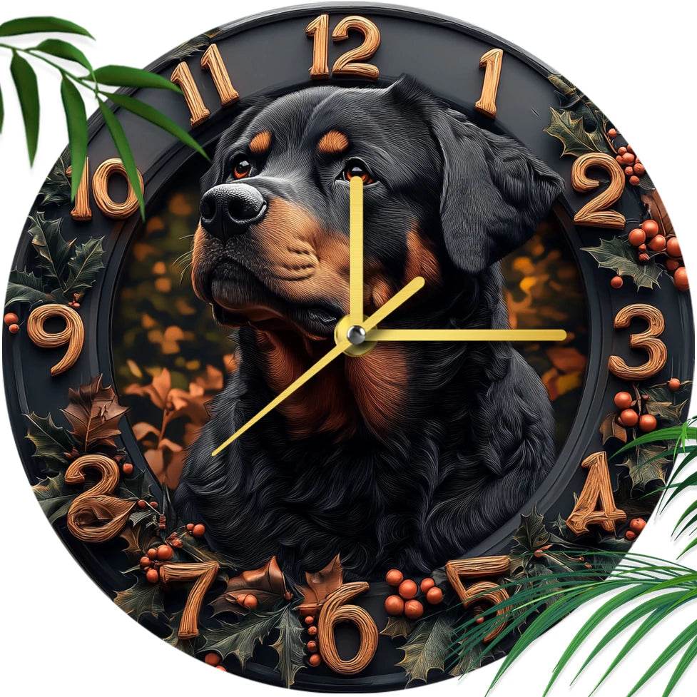 Rottweiler Silent Wall Clock - Image 3