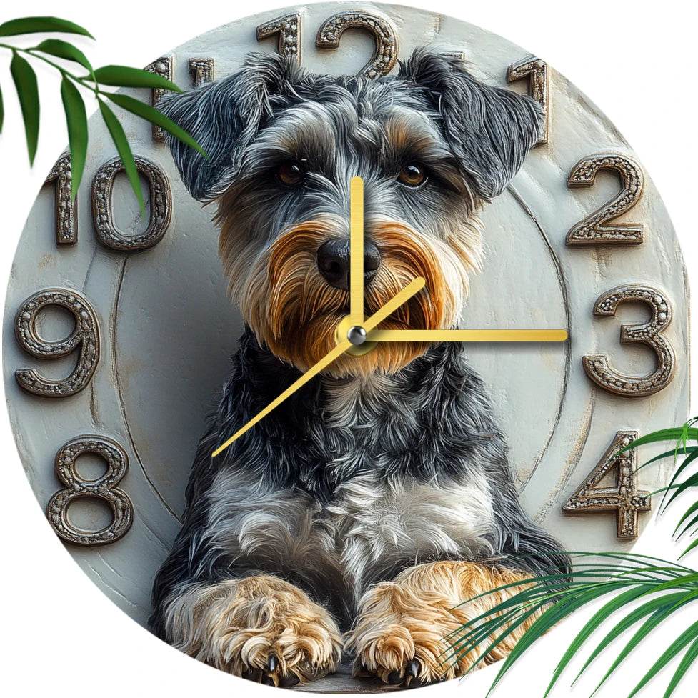 Schnauzer Silent Wall Clock - Image 11