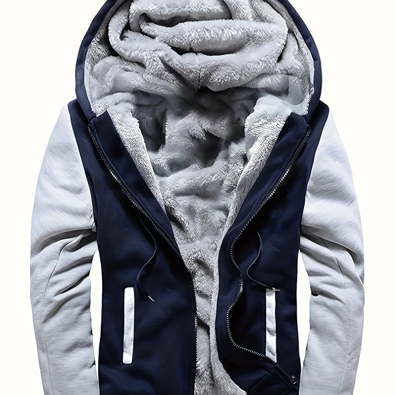 Sherpa-Lined Zip Hoodie Jacket - Image 11