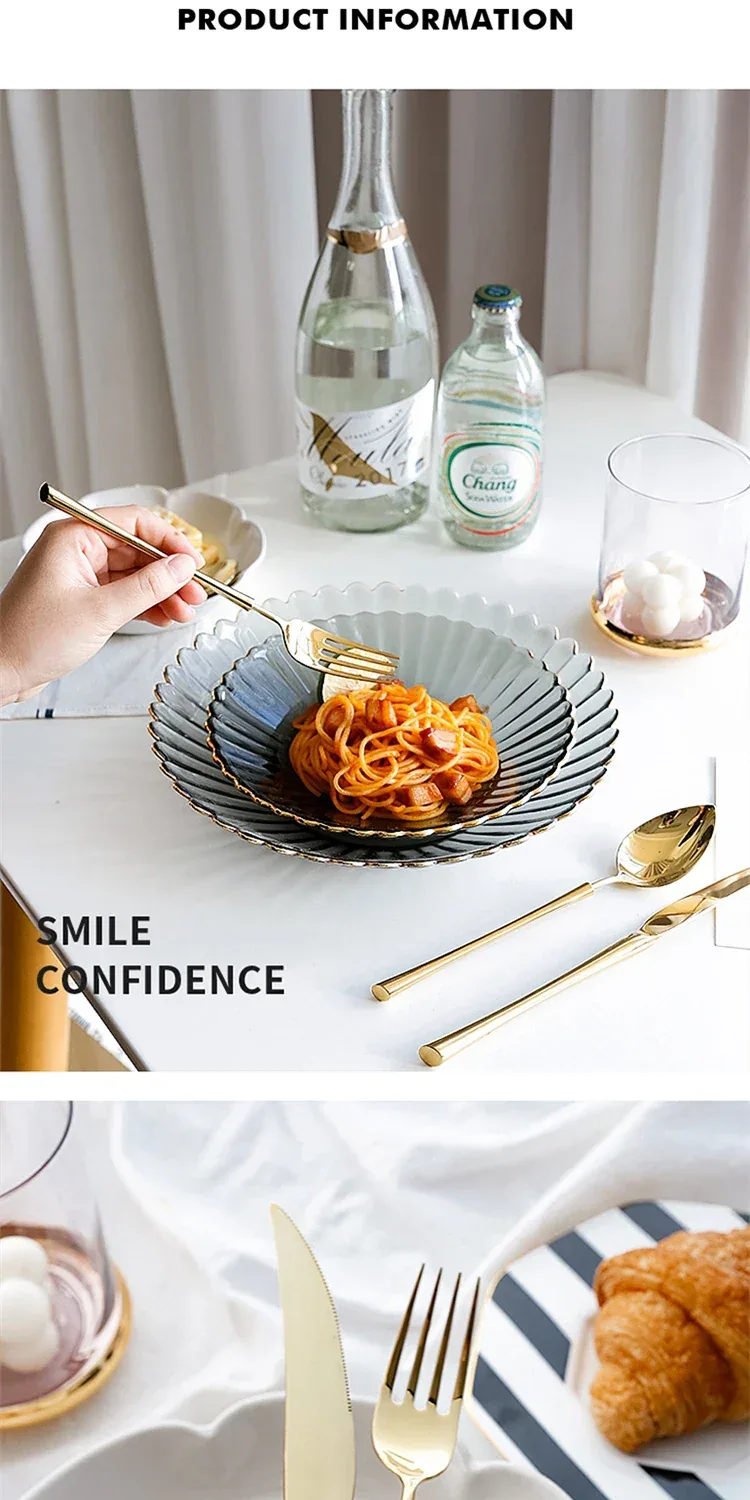 Shiny Gold 18/10 Stainless Steel Flatware Set 304 Dinner Knife Fork Cutlery Set Service For 1 Drop Shipping - Image 13
