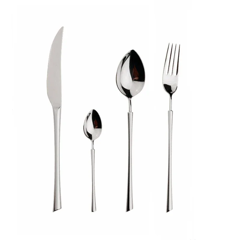 Shiny Gold 18/10 Stainless Steel Flatware Set 304 Dinner Knife Fork Cutlery Set Service For 1 Drop Shipping - Image 19
