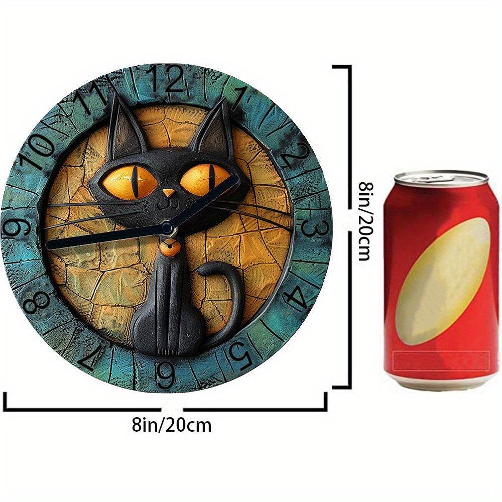 Cute Cat Silent Wall Clock - Image 17