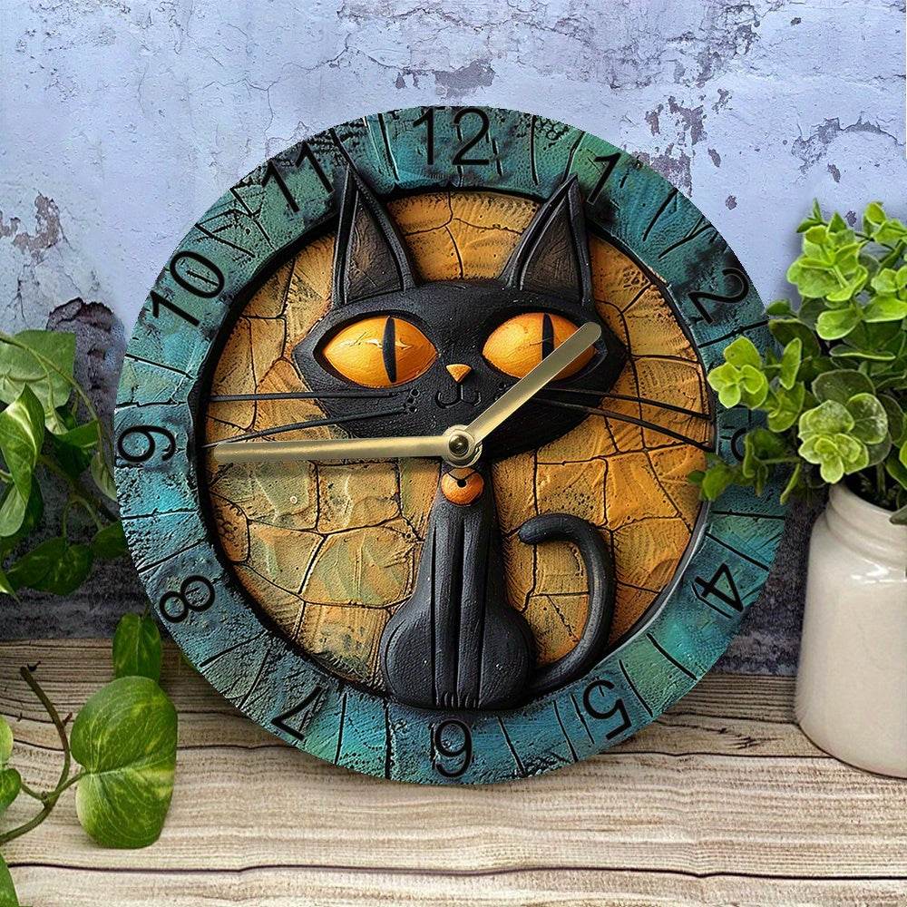 Cute Cat Silent Wall Clock - Image 37