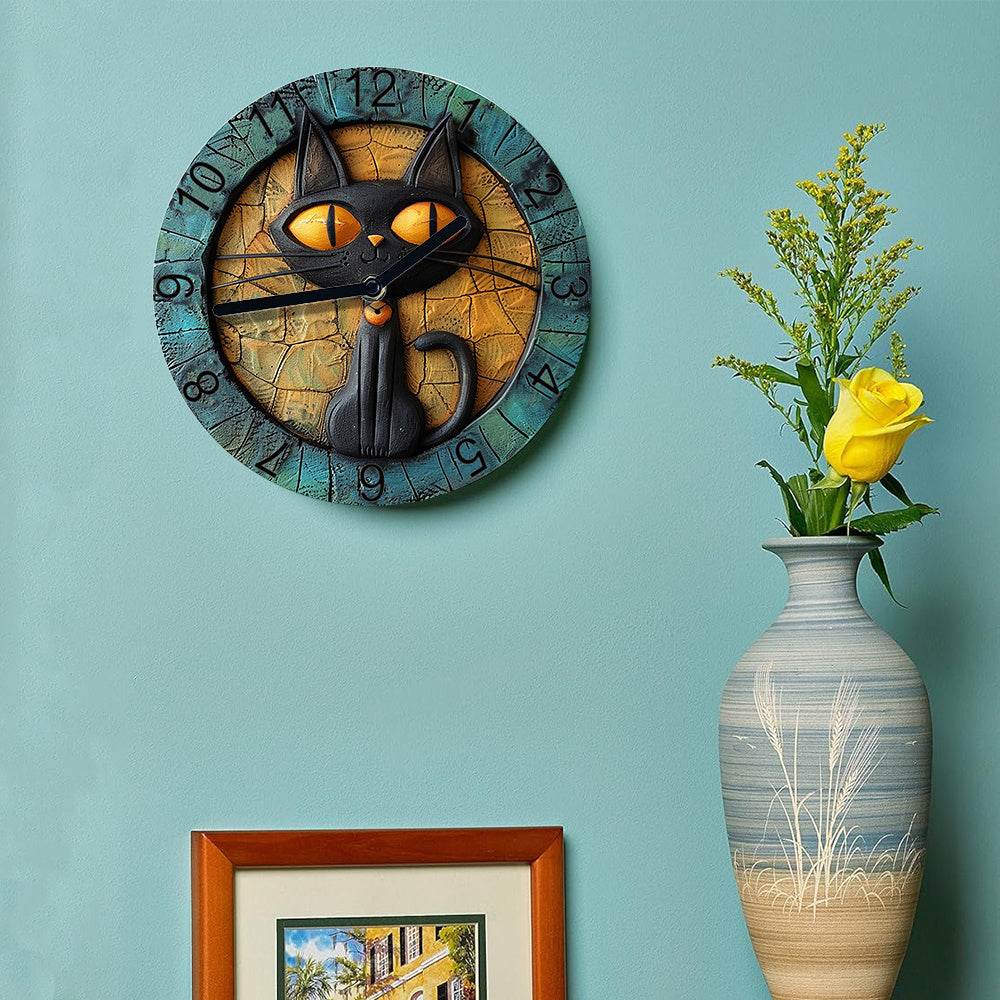 Cute Cat Silent Wall Clock - Image 4