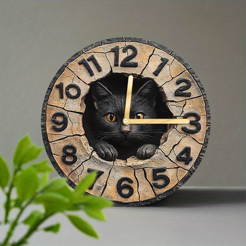 Cute Cat Silent Wall Clock - Image 6