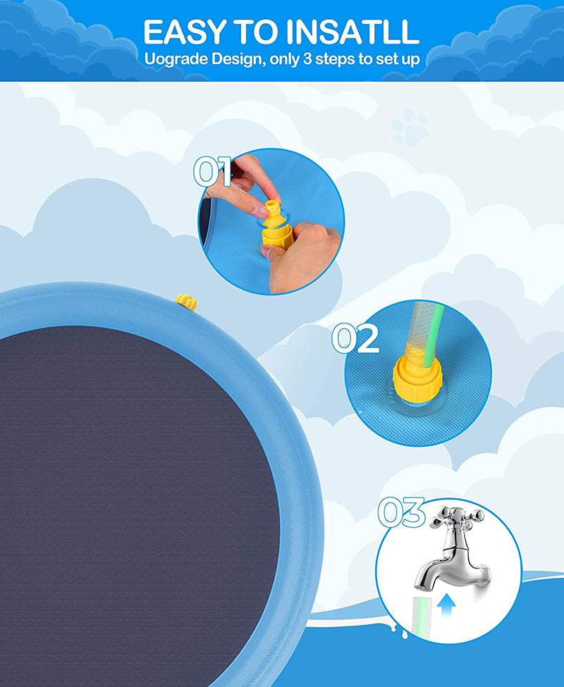SplashPaw™ Fun Zone - The Splash Pad Makes Your Pup and Kids Happy! - Image 26